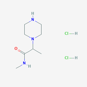 molecular formula C8H19Cl2N3O B1422453 N-甲基-2-(哌嗪-1-基)丙酰胺二盐酸盐 CAS No. 1290999-03-9