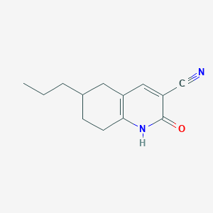 molecular formula C13H16N2O B1422455 2-Oxo-6-propyl-1,2,5,6,7,8-hexahydroquinoline-3-carbonitrile CAS No. 1248123-19-4