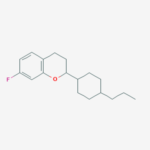 7-Fluoro-2-(4-propylcyclohexyl)-3,4-dihydro-2H-1-benzopyran