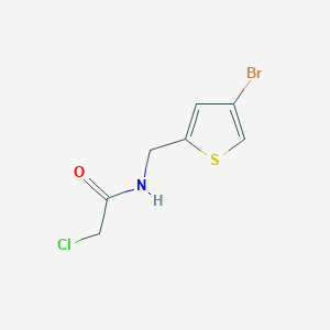molecular formula C7H7BrClNOS B1422458 N-[(4-bromothiophen-2-yl)methyl]-2-chloroacetamide CAS No. 1269151-62-3