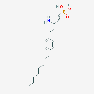 molecular formula C19H32NO3P B14224610 [3-Amino-5-(4-octylphenyl)pent-1-en-1-yl]phosphonic acid CAS No. 596819-82-8