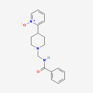 N-[[4-(1-oxidopyridin-1-ium-2-yl)piperidin-1-yl]methyl]benzamide