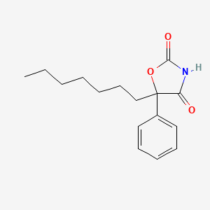 2,4-Oxazolidinedione, 5-heptyl-5-phenyl-