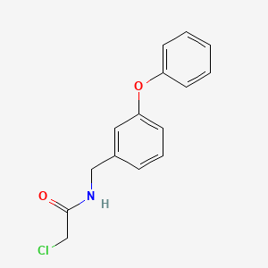 molecular formula C15H14ClNO2 B1422470 2-chloro-N-[(3-phenoxyphenyl)methyl]acetamide CAS No. 372137-82-1