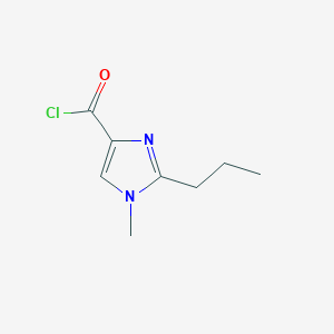 molecular formula C8H11ClN2O B14224713 1-Methyl-2-propyl-1H-imidazole-4-carbonyl chloride CAS No. 700345-96-6