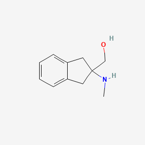 molecular formula C11H15NO B1422476 [2-(methylamino)-2,3-dihydro-1H-inden-2-yl]methanol CAS No. 1178321-54-4