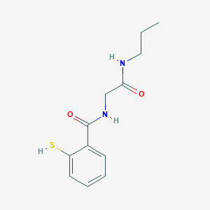 molecular formula C12H16N2O2S B14224814 2-Mercapto-N-propylcarbamoylmethyl-benzamide CAS No. 824938-56-9