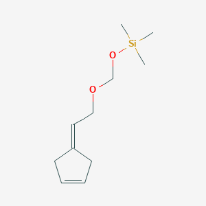 molecular formula C11H20O2Si B14224831 {[2-(Cyclopent-3-en-1-ylidene)ethoxy]methoxy}(trimethyl)silane CAS No. 591737-92-7