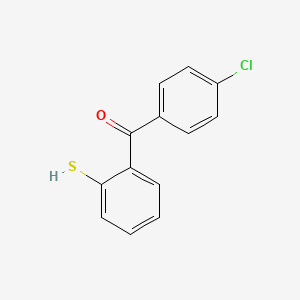 molecular formula C13H9ClOS B14224852 (4-Chlorophenyl)(2-sulfanylphenyl)methanone CAS No. 817622-04-1