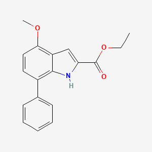 Ethyl 4-methoxy-7-phenyl-1H-indole-2-carboxylate