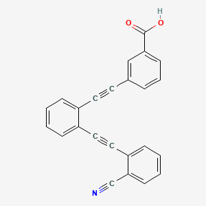 3-({2-[(2-Cyanophenyl)ethynyl]phenyl}ethynyl)benzoic acid