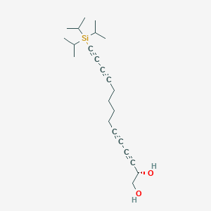 molecular formula C23H34O2Si B14224875 (2S)-14-[Tri(propan-2-yl)silyl]tetradeca-3,5,11,13-tetrayne-1,2-diol CAS No. 827622-27-5