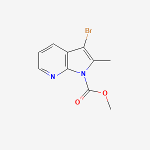 1H-Pyrrolo[2,3-B]pyridine-1-carboxylic acid, 3-bromo-2-methyl-, methyl ester