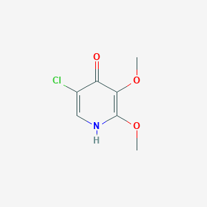 molecular formula C7H8ClNO3 B1422493 5-氯-2,3-二甲氧基吡啶-4-醇 CAS No. 1305325-20-5