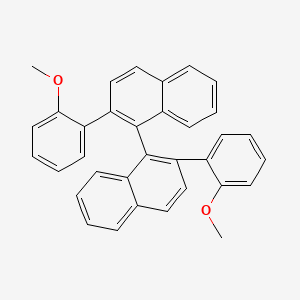 molecular formula C34H26O2 B14224933 2,2'-Bis(2-methoxyphenyl)-1,1'-binaphthalene CAS No. 820974-51-4