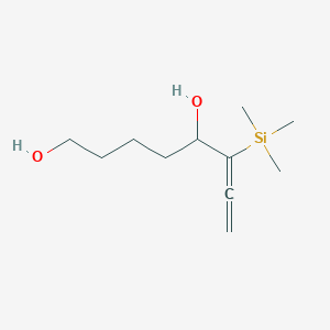 molecular formula C11H22O2Si B14224941 6-(Trimethylsilyl)octa-6,7-diene-1,5-diol CAS No. 645614-04-6