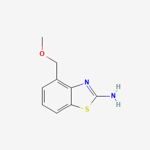 molecular formula C9H10N2OS B1422495 4-(Methoxymethyl)-1,3-benzothiazol-2-amine CAS No. 1247342-03-5