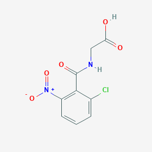 molecular formula C9H7ClN2O5 B1422508 2-[(2-Chloro-6-nitrophenyl)formamido]acetic acid CAS No. 1269152-39-7