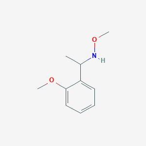 molecular formula C10H15NO2 B1422509 Methoxy[1-(2-methoxyphenyl)ethyl]amine CAS No. 1268256-96-7