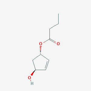 (1S,4S)-4-Hydroxy-2-cyclopenten-1-yl butyrate