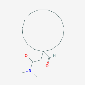 2-(1-Formylcyclopentadecyl)-N,N-dimethylacetamide