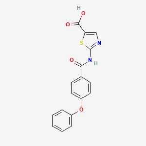 2-[(4-Phenoxybenzoyl)amino]-1,3-thiazole-5-carboxylic acid