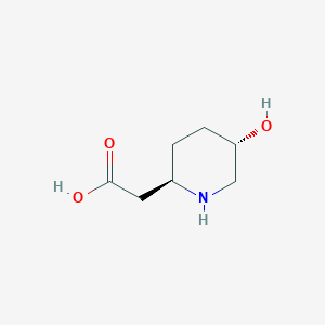 [(2R,5S)-5-Hydroxypiperidin-2-yl]acetic acid