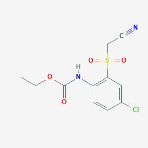 Ethyl [4-chloro-2-(cyanomethanesulfonyl)phenyl]carbamate