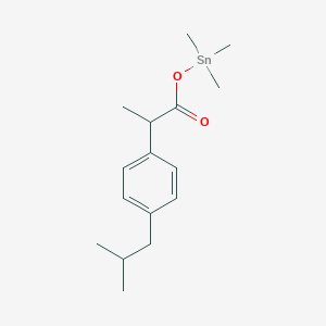 Trimethyl({2-[4-(2-methylpropyl)phenyl]propanoyl}oxy)stannane