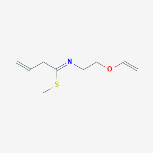 3-Butenimidothioic acid, N-[2-(ethenyloxy)ethyl]-, methyl ester