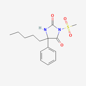 2,4-Imidazolidinedione, 3-(methylsulfonyl)-5-pentyl-5-phenyl-