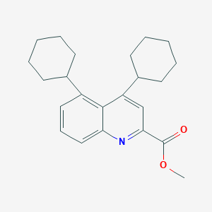 Methyl 4,5-dicyclohexylquinoline-2-carboxylate