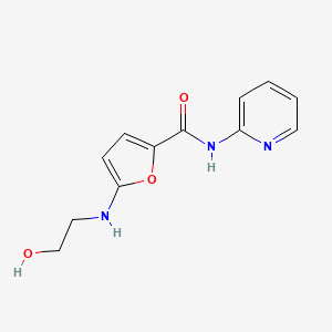 2-Furancarboxamide, 5-[(2-hydroxyethyl)amino]-N-2-pyridinyl-