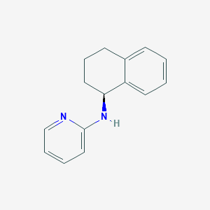 molecular formula C15H16N2 B14225339 N-[(1S)-1,2,3,4-Tetrahydronaphthalen-1-yl]pyridin-2-amine CAS No. 830323-16-5