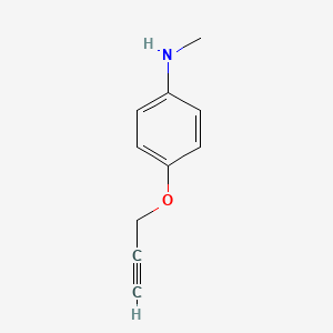 molecular formula C10H11NO B1422534 N-methyl-4-(prop-2-yn-1-yloxy)aniline CAS No. 1178112-51-0