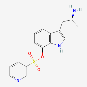 3-[(2R)-2-Aminopropyl]-1H-indol-7-yl pyridine-3-sulfonate