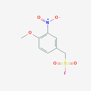 molecular formula C8H8FNO5S B1422536 (4-甲氧基-3-硝基苯基)甲磺酰氟 CAS No. 1251924-42-1