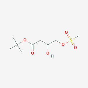 tert-Butyl 3-hydroxy-4-[(methanesulfonyl)oxy]butanoate