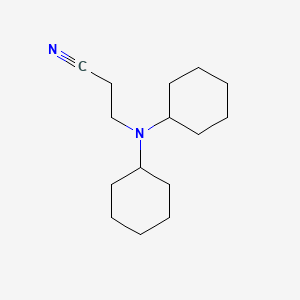 3-(Dicyclohexylamino)propanenitrile