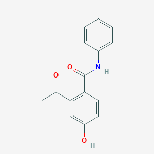 2-acetyl-4-hydroxy-N-phenylbenzamide