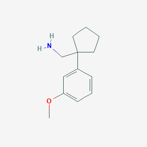 molecular formula C13H19NO B1422539 [1-(3-甲氧苯基)环戊基]甲胺 CAS No. 93759-30-9