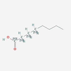 molecular formula C8H16O2 B142254 辛酸-1,2,3,4-13C4 CAS No. 159118-65-7