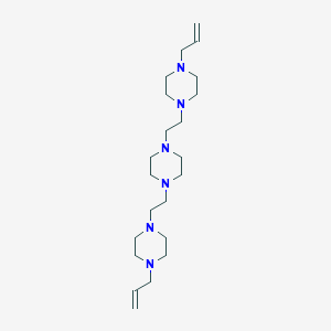 molecular formula C22H42N6 B14225406 1,1'-[Piperazine-1,4-diyldi(ethane-2,1-diyl)]bis[4-(prop-2-en-1-yl)piperazine] CAS No. 532410-80-3