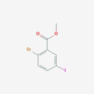 molecular formula C8H6BrIO2 B1422542 2-溴-5-碘苯甲酸甲酯 CAS No. 717880-58-5