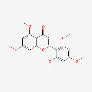 molecular formula C20H20O7 B14225435 5,7,2',4',6'-Pentamethoxyflavone CAS No. 502633-20-7