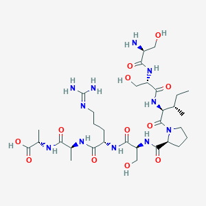 L-Seryl-L-seryl-L-isoleucyl-L-prolyl-L-seryl-N~5~-(diaminomethylidene)-L-ornithyl-L-alanyl-L-alanine