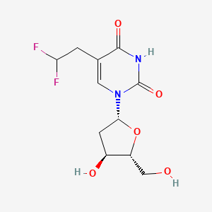 5-(2,2-difluoroethyl)-1-[(2R,4S,5R)-4-hydroxy-5-(hydroxymethyl)oxolan-2-yl]pyrimidine-2,4-dione