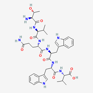 L-Valine, L-threonyl-L-valyl-L-glutaminyl-L-tryptophyl-L-tryptophyl-