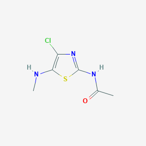 N-[4-Chloro-5-(methylamino)-1,3-thiazol-2-yl]acetamide