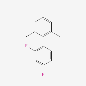 molecular formula C14H12F2 B14225472 2,4-Difluoro-2',6'-dimethyl-1,1'-biphenyl CAS No. 501654-61-1